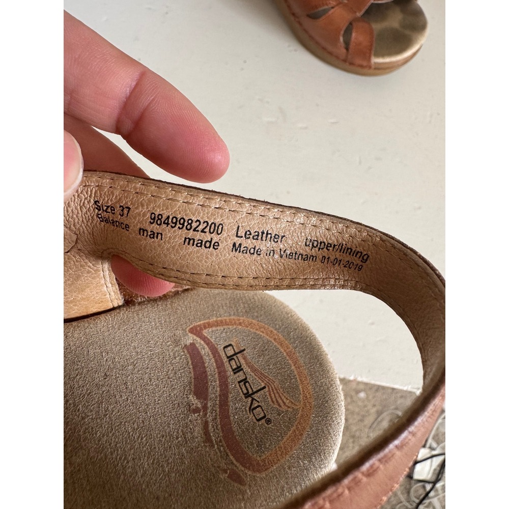 Dansko Season camel tan sandals size 37 (6.5-7) - Picture 11 of 12